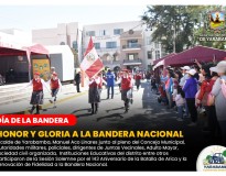 HONOR Y GLORIA A LA BANDERA NACIONAL